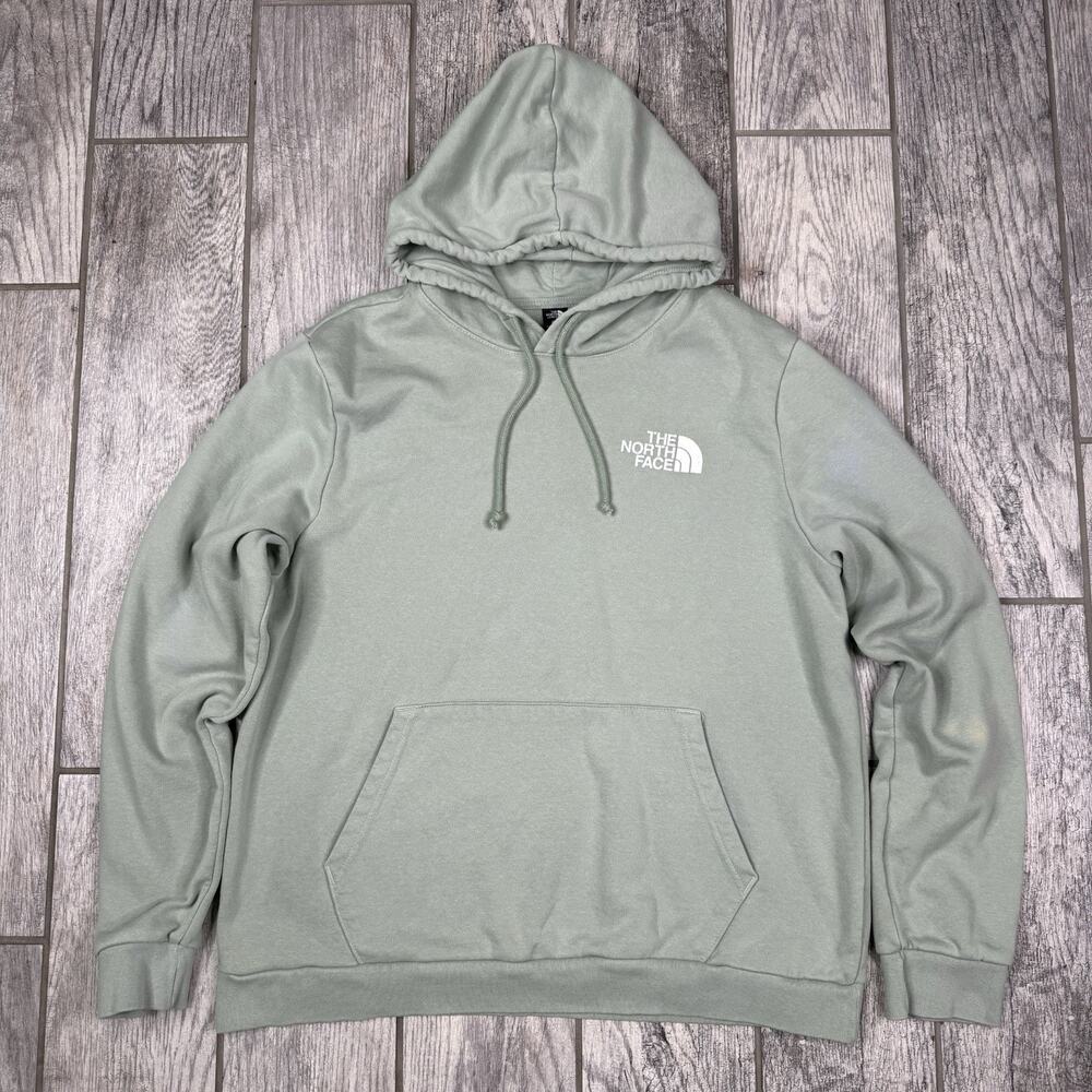 The North Face Evolution Half Dome Hoodie Men's Large Green Graphic Pullover
